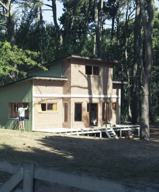 Maison passive en construction